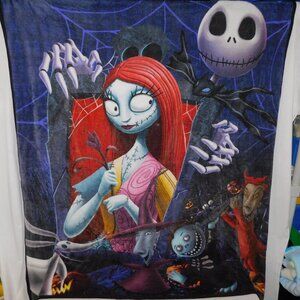 Disney Nightmare before Christmas movie  49" x 55" Micro Fleece Throw Blanket